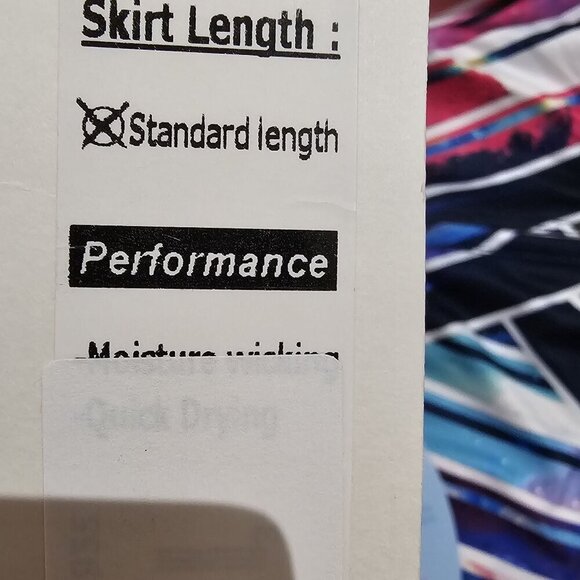 Lucky In Love Womens Striped Pickle ball Tennis Pull on Skort XL - Picture 13 of 13